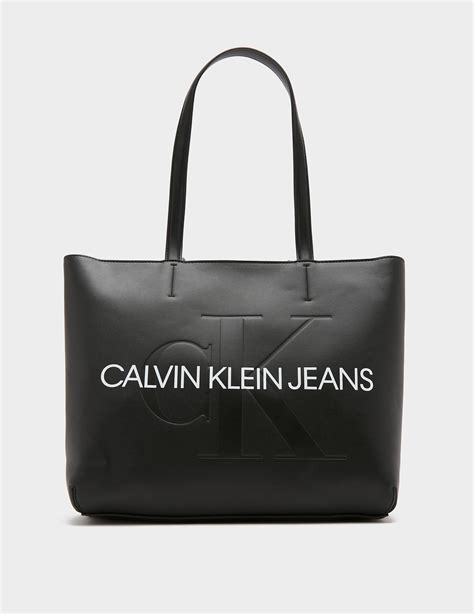 calvin klein tote bag monogram